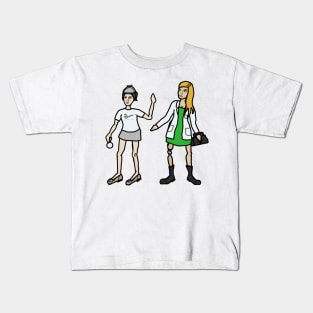 Miss Holmes and the Doctor: Modern Rule 63 Kids T-Shirt